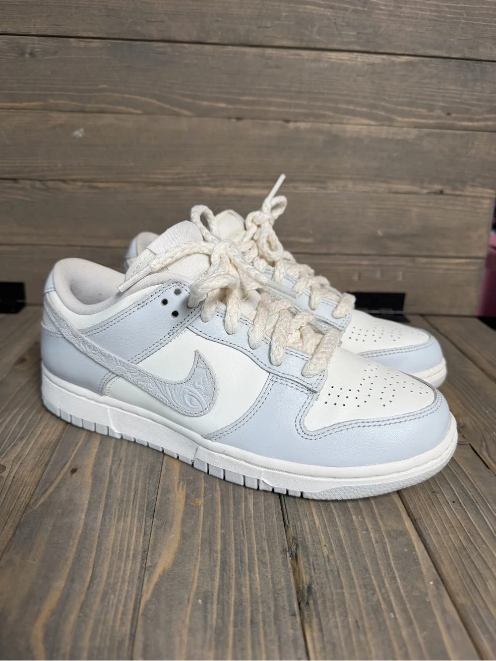 Nike Dunk Low - ‘Needlework’ Gray/Offwhite - Size 8W